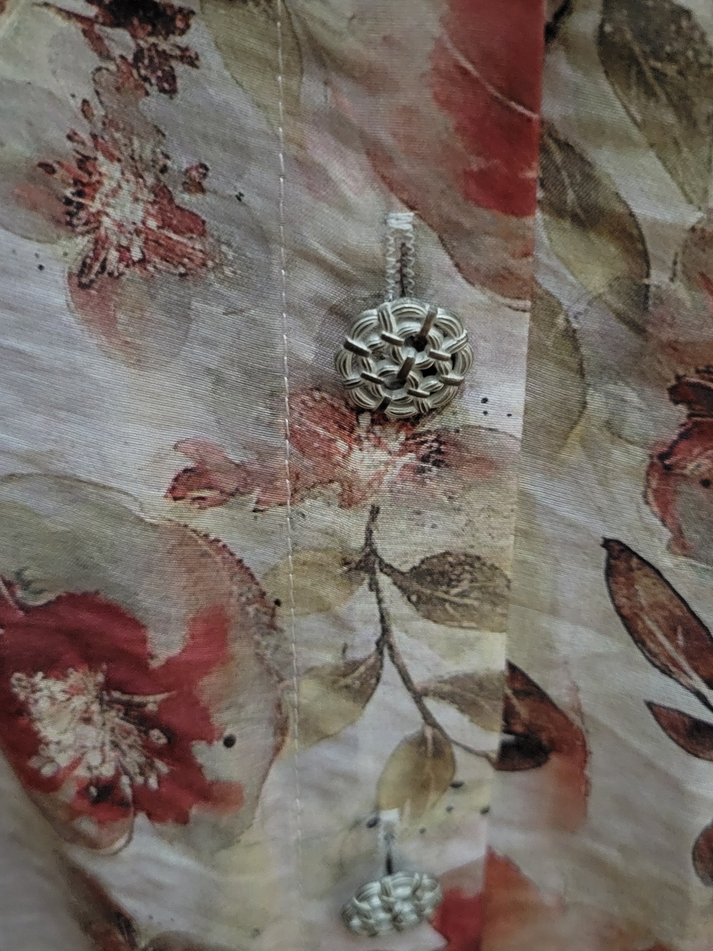 POL Floral Button-Up Shirt in Pink and Dusty Rose - Picture 2 of 3